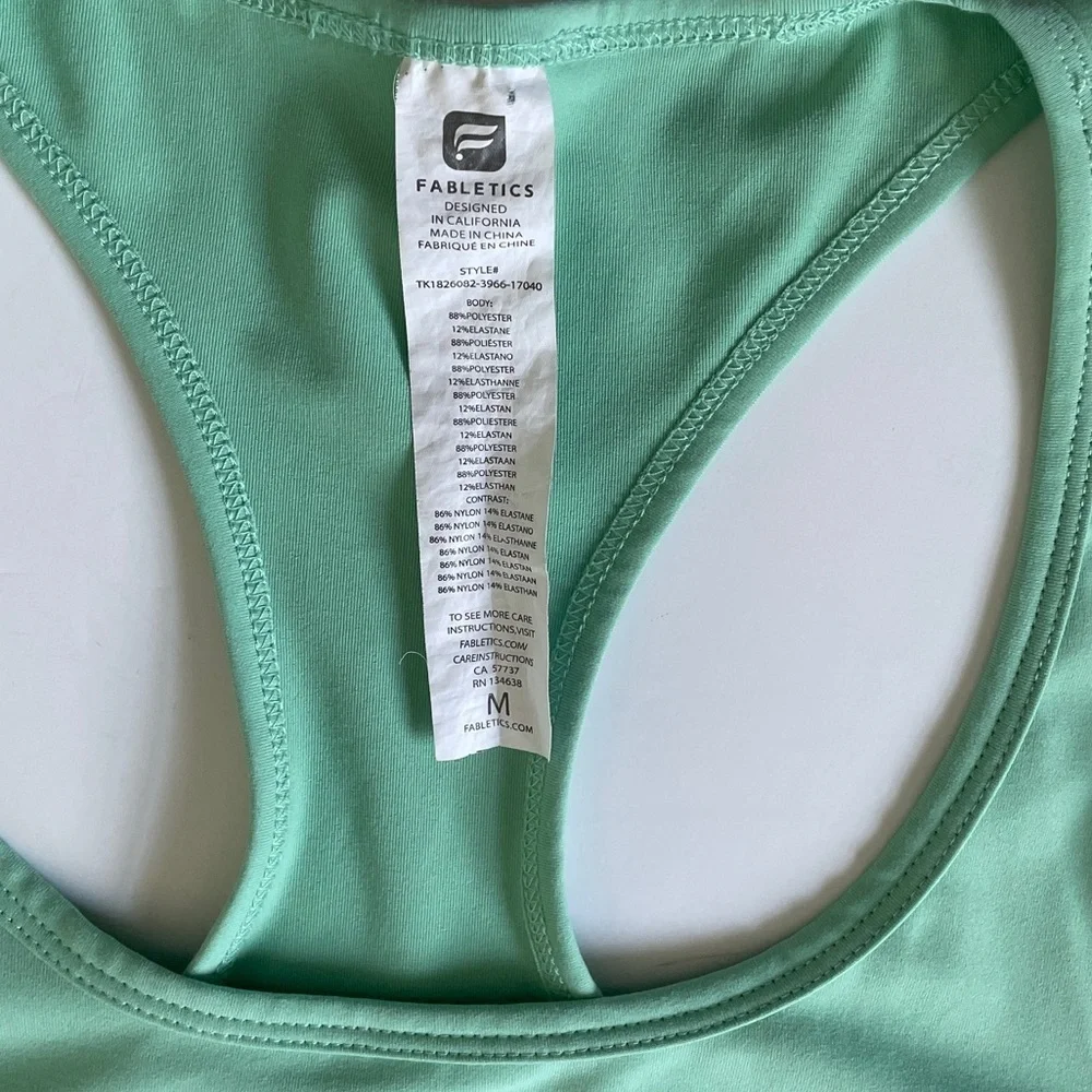 Fabletics Racer Back Tank Top Size M - Picture 5 of 7